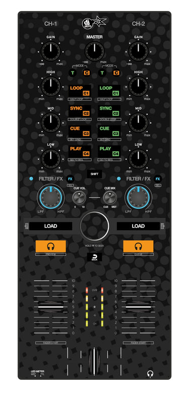Reloop Mixtour Skin Gradienter Black
